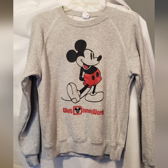 Disney Sweaters - Vintage Disney Pullover Sweater Size S Grey Crewneck Walt Disney World